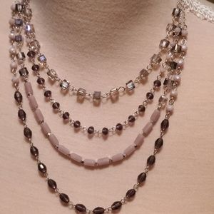 INC-Purple 4 Chain Necklace